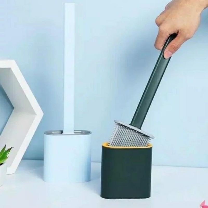 Sikat pembersih kamar mandi toilet cuci wastafel toilet brush WC silikon bahan silicon