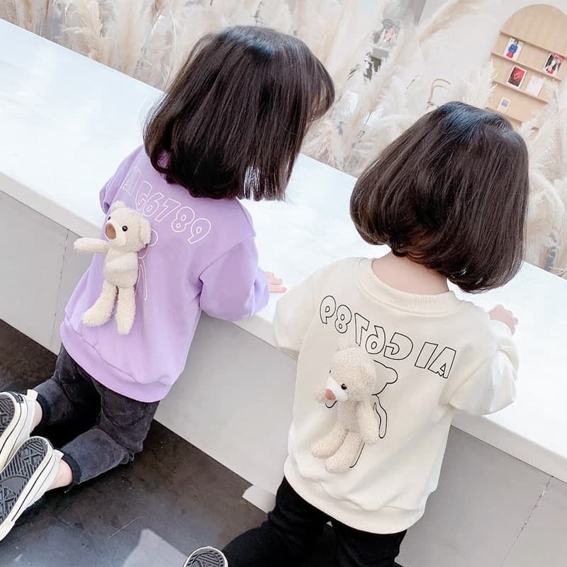 Promo !! Setelan anak perempuan / Setelan good bear random number ukuran 1-4 tahun / pakaian anak perempuan