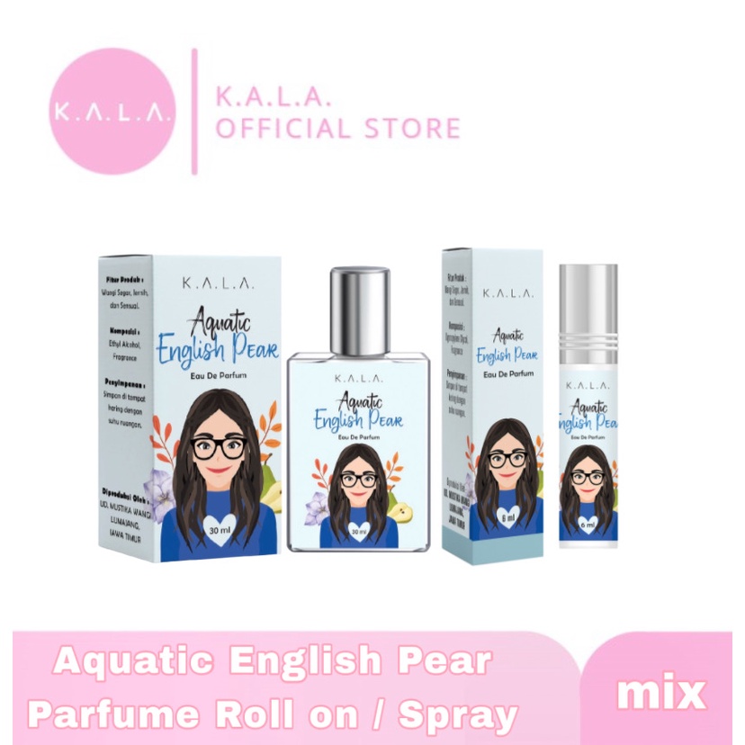 KALA Parfum Aquatic Spray dan Roll On Parfume Wanita Tahan Lama BPOM