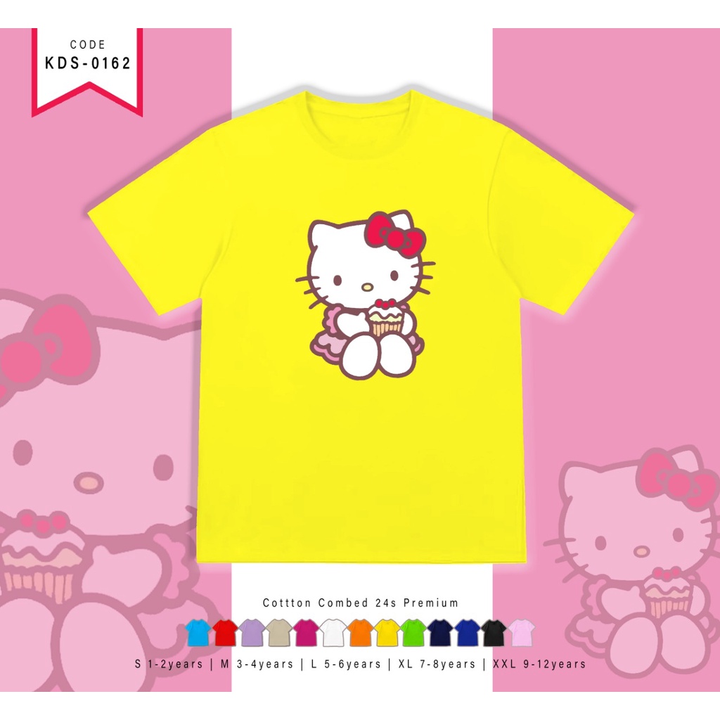 T-SHIRT / KAOS ANAK-ANAK TERMURAH BERGAMBAR HK CUPCAKE - TERIMA CUSTOM KAOS KELUARGA