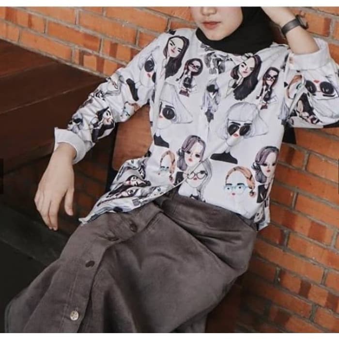 MONALISA HEM PASTEL ORIGINAL WANITA DEWASA HAWAI LENGAN PANJANG RETRO