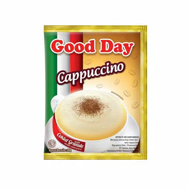 

Good Day Cappucino Kopi [ RENCENG ] 25gr isi 10pcs