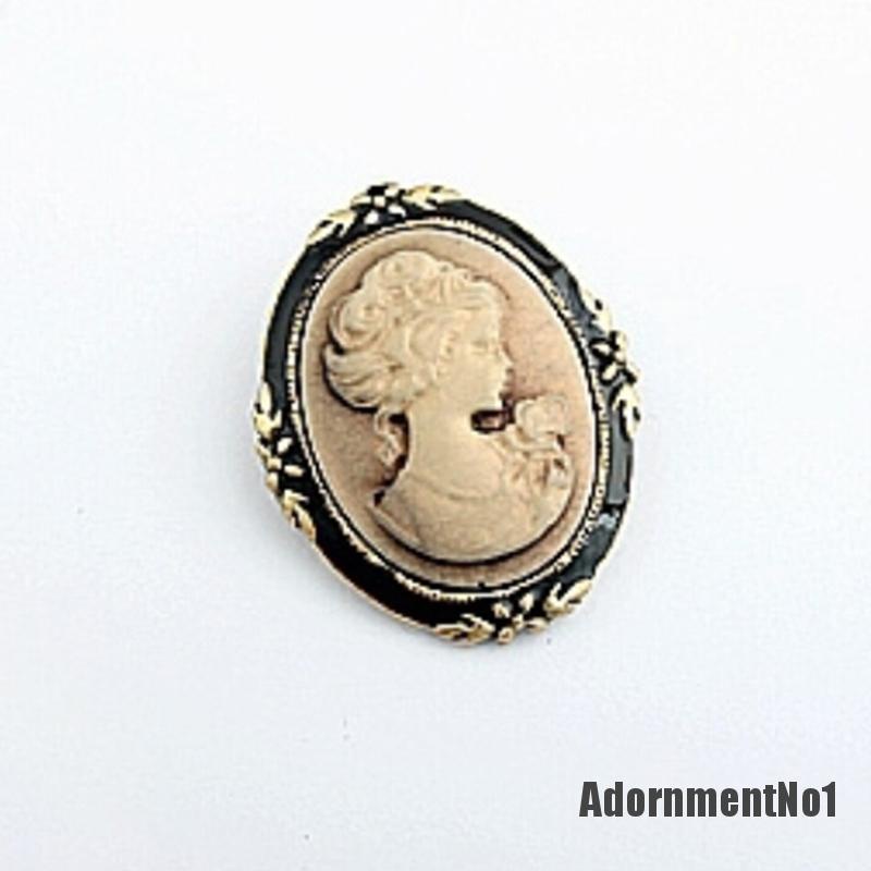 (Adornmentno1) Bros Cameo Antik Vintage Elegan Untuk Wanita