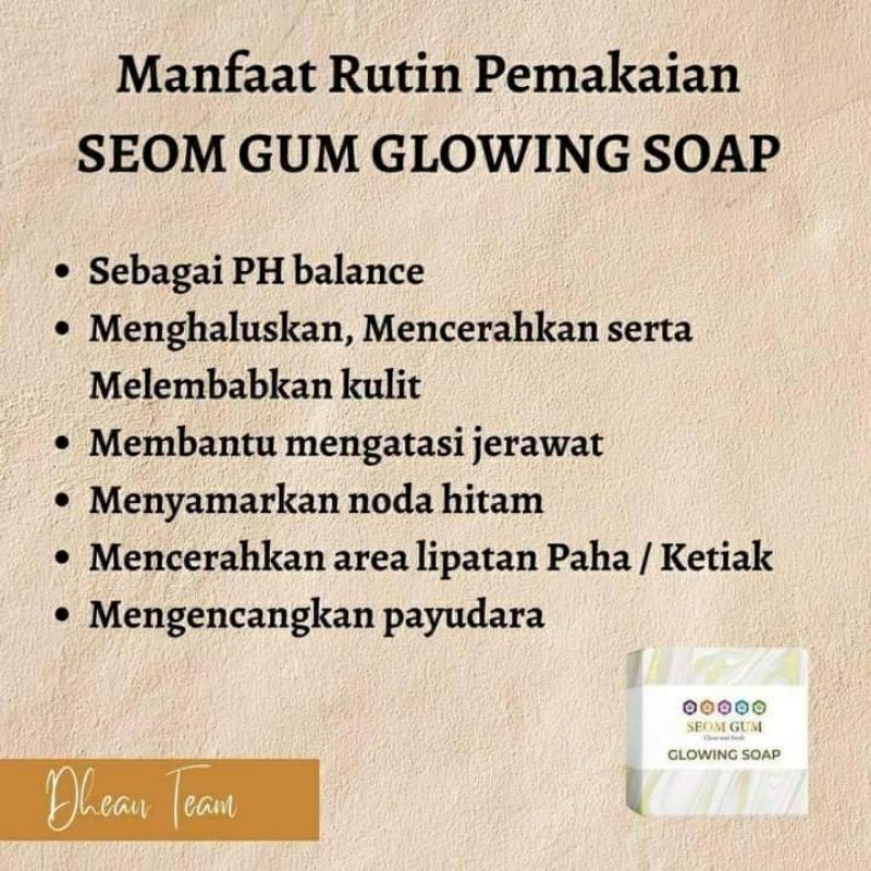 SEOM GUM GLOWING SOAP/SABUN GLOWING MULTIFUNGSI