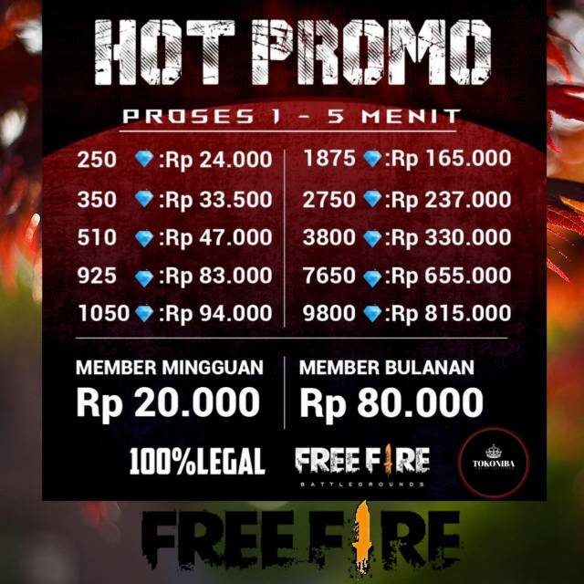 Legal Top Up Diamond Free Fire Termurah Dan Tercepat Diamond Langsung Masuk Instant Shopee Indonesia