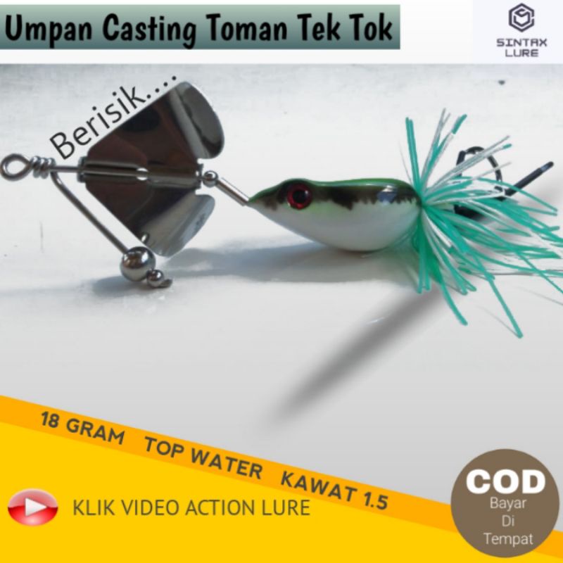 Umpan Casting Kesting Gabus Toman Kerandang Tapah Buzzbait Buzz Bait Basbet Slashbait Race Slater Sl