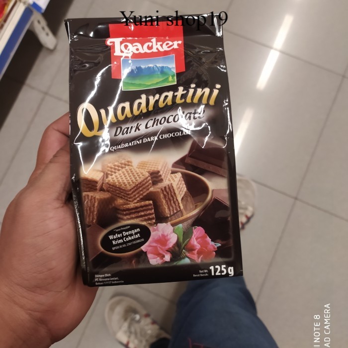 

loacker quadrarini dark choco 125gr