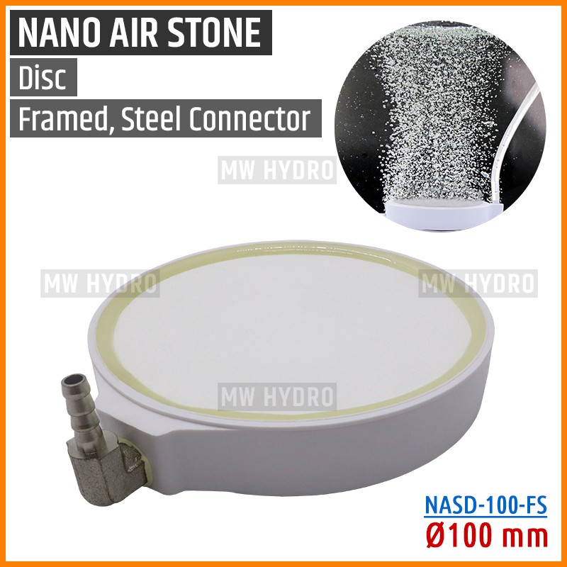 Nano Air Stone Disc, 100 mm - Airstone / Batu Aerator Bulat Pipih