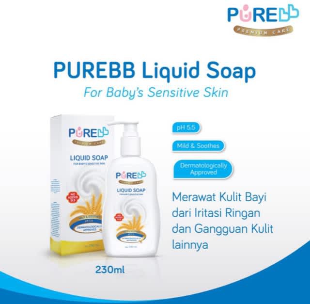 PURE BB Liquid Soap OAT 80 ml 230ml / Pure Baby Liquid soap / Purebaby