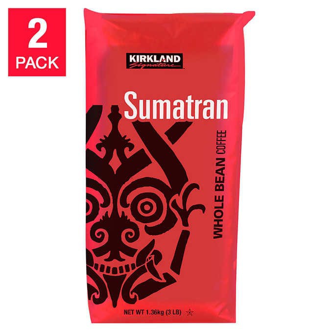 

Kirkland Signature Sumatran Whole Bean Coffee.