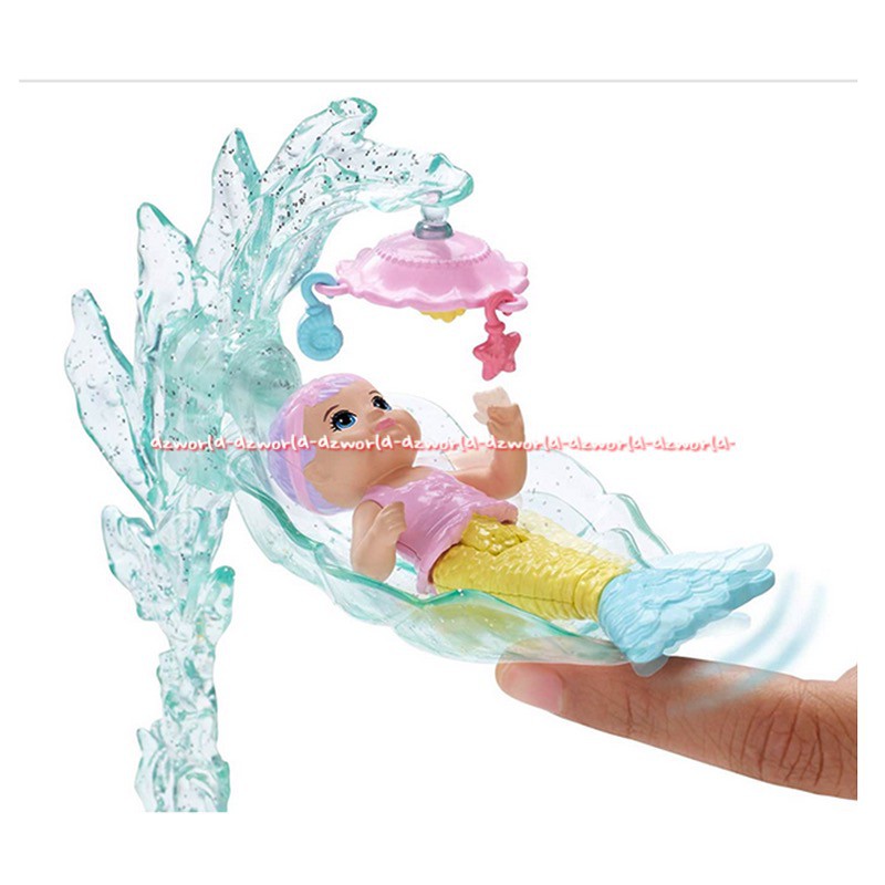 Barbie Dreamtopia Mermaid Nursery Mainan Boneka Putri Duyung Bisa Berenang Di Air renang Swimming