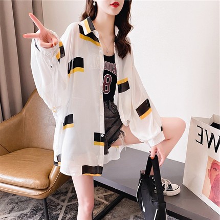 kemeja wanita FASHION kemeja wanita jumbo kemeja putih kemeja hitam hem wanita kemeja linen G6Q5 GRO