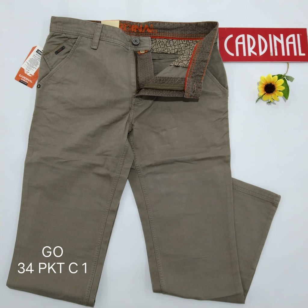 gof 34-PKT CARDINAL CASUAL CELANA POCKETS PANJANG Celana Chino Pria Fashion Laki Brand Kekinian