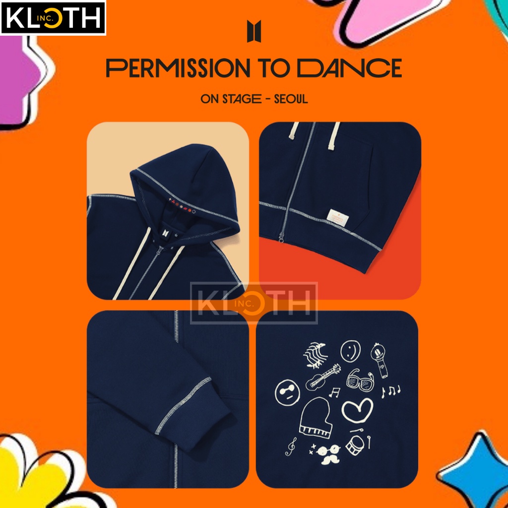 [PTD] Hoodie BTS Permission to Dance On Stage Seoul 2 Concert Jahitan Luar Premium Unisex