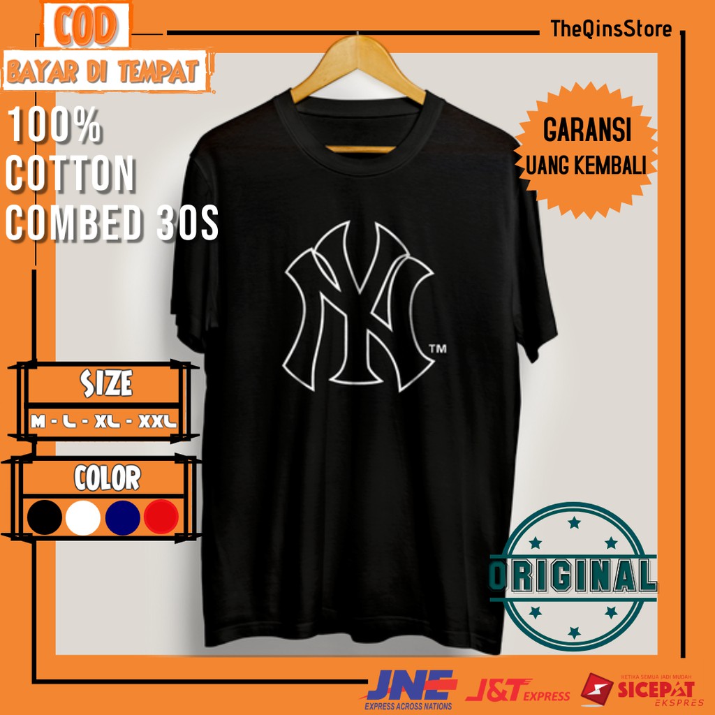 Kaos Tshirt Baju Distro Yankees New York Pria Cowok Original Murah