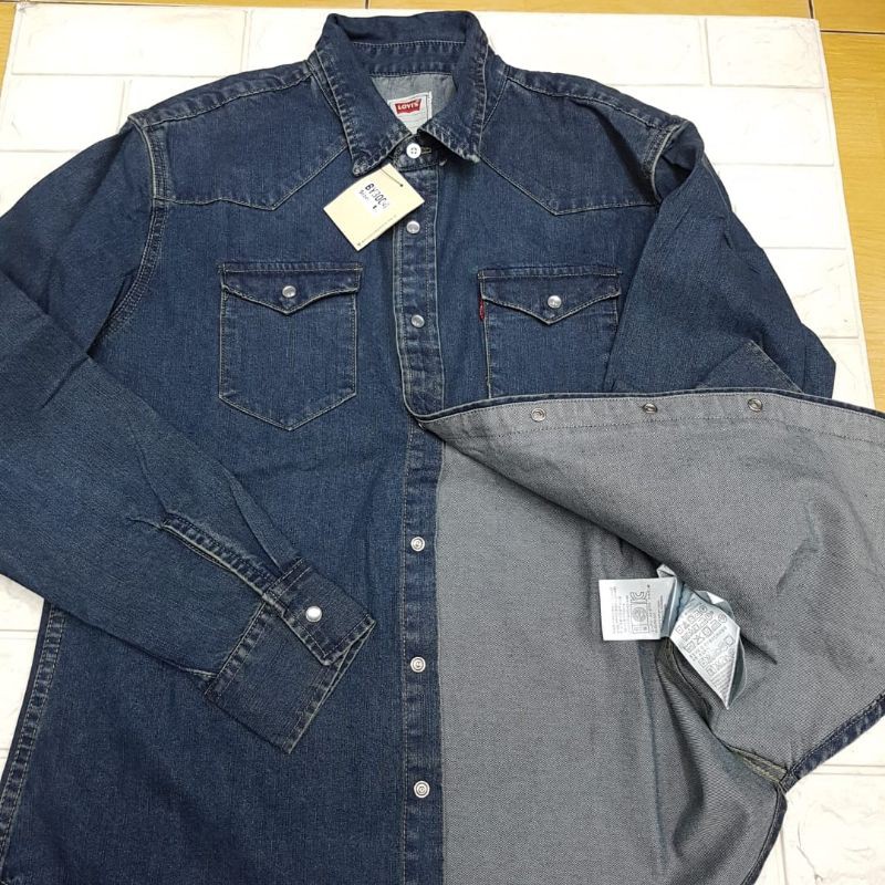 kemeja panjang levis import original