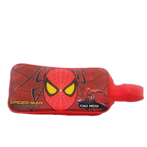 BEST SELLER!! Tempat Pensil Karakter Bahan Tebal Batman Spiderman dll (Boys Series)-SPIDERMAN MUKA