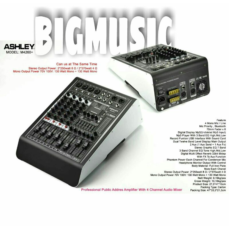 Power Mixer Ashley M4260+ Original Ashley M4260 +