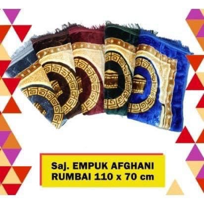 SAJADAH TEBAL RUMBAI / NON RUMBAI TEBAL BESAR JUMBO 70x 110(cm) EMPUK BUSA LEMBUT KUALITAS SUPER TUR