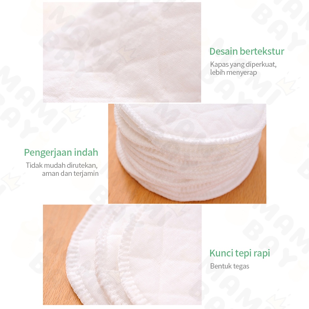 OKEYI Penyerap asi lembut menyusui cuci ulang breast pad washable