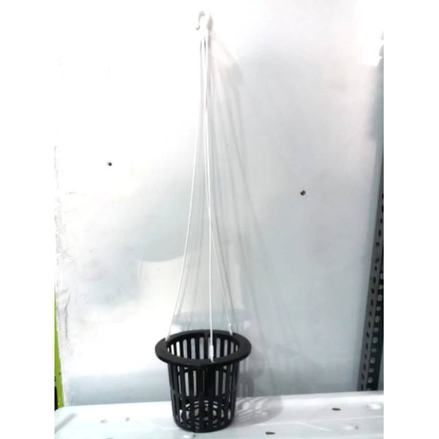 POT VANDA HITAM - POT GANTUNG 15CM HITAM - POT GANTUNG ANGGREK