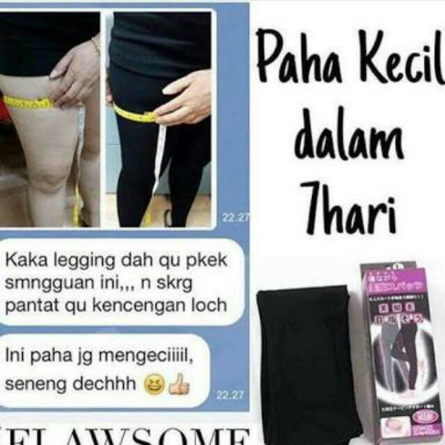 SLIMMING NIGHT LEGGING - SLIM NIGHT LEGGING PELANGSING PERUT DAN  KAKI