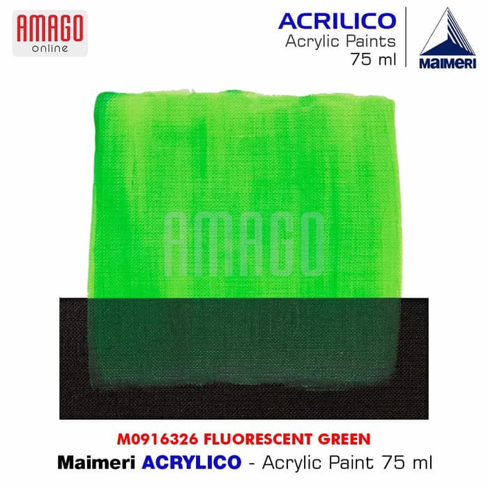 MAIMERI Acrilico - Acrylic Paint - Fluorescent Green - 75ml - M0916326