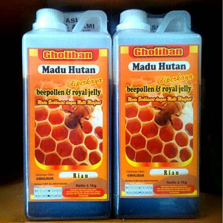 

Madu GHOLIBAN Hutan RIAU 1000gr 1KG SEKILO Plus Bee Pollen