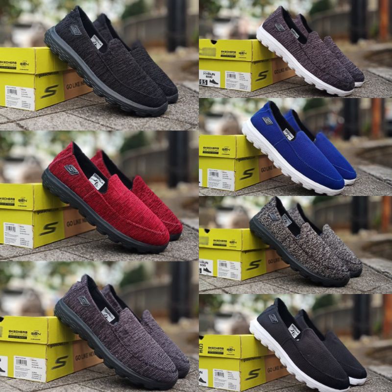 SEPATU PRIA SNEAKER SKECHERS SLIP ON SIZE 39-44