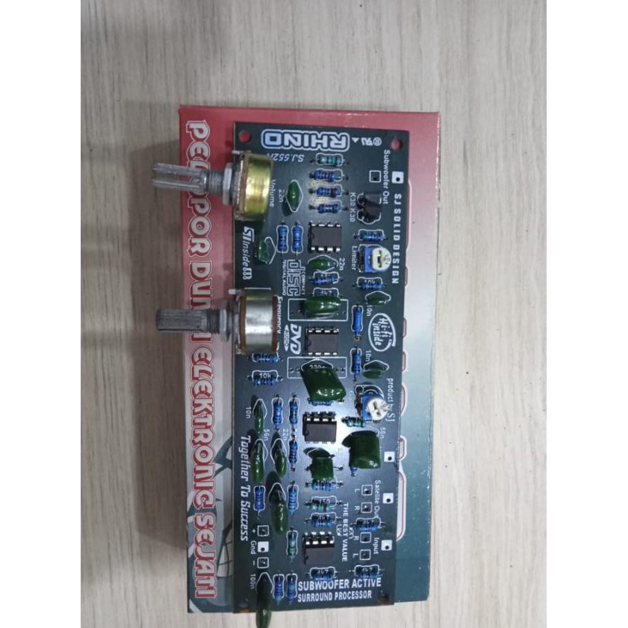 TERBATAS KIT ACTIVE SUBWOOFER + SURROUND PROCESSOR RHINO kit aktif sub surround