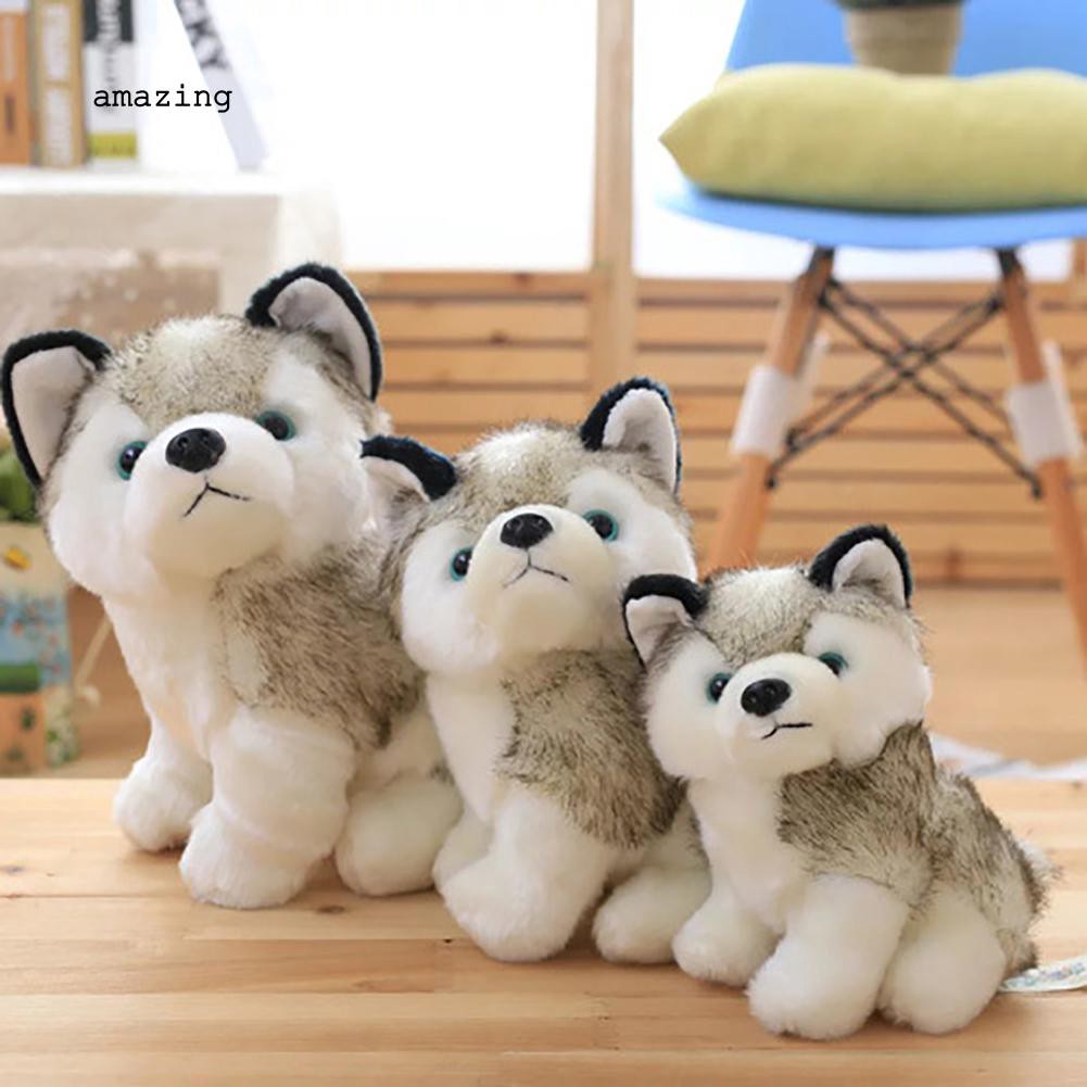 Boneka Anjing Husky Lucu Bahan Plush Untuk Anak Laki Laki