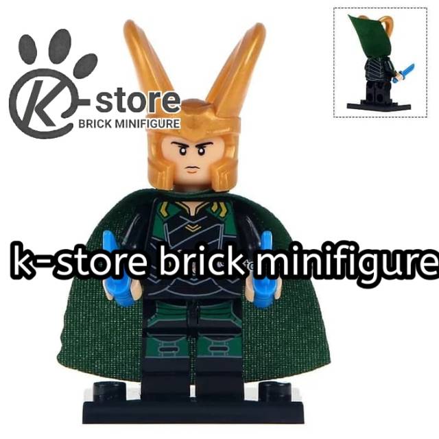 Lego thor ragnarok loki brick minifigure