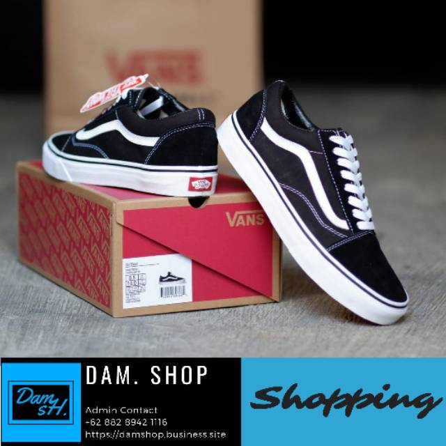 VANS OLD SKOOL_BLACK WHITE_ORIGINAL BNIB