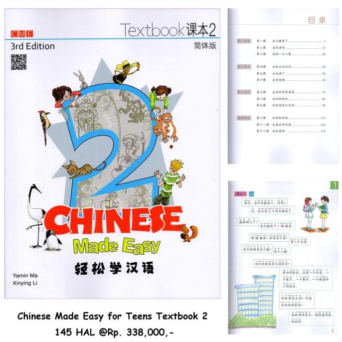 

Buku Mandarin Remaja Chinese Made Easy For Teen 2