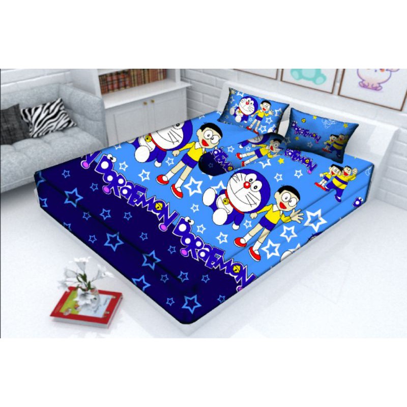 Sprei 100x200 Single Bed Doraemon Sudut Karet