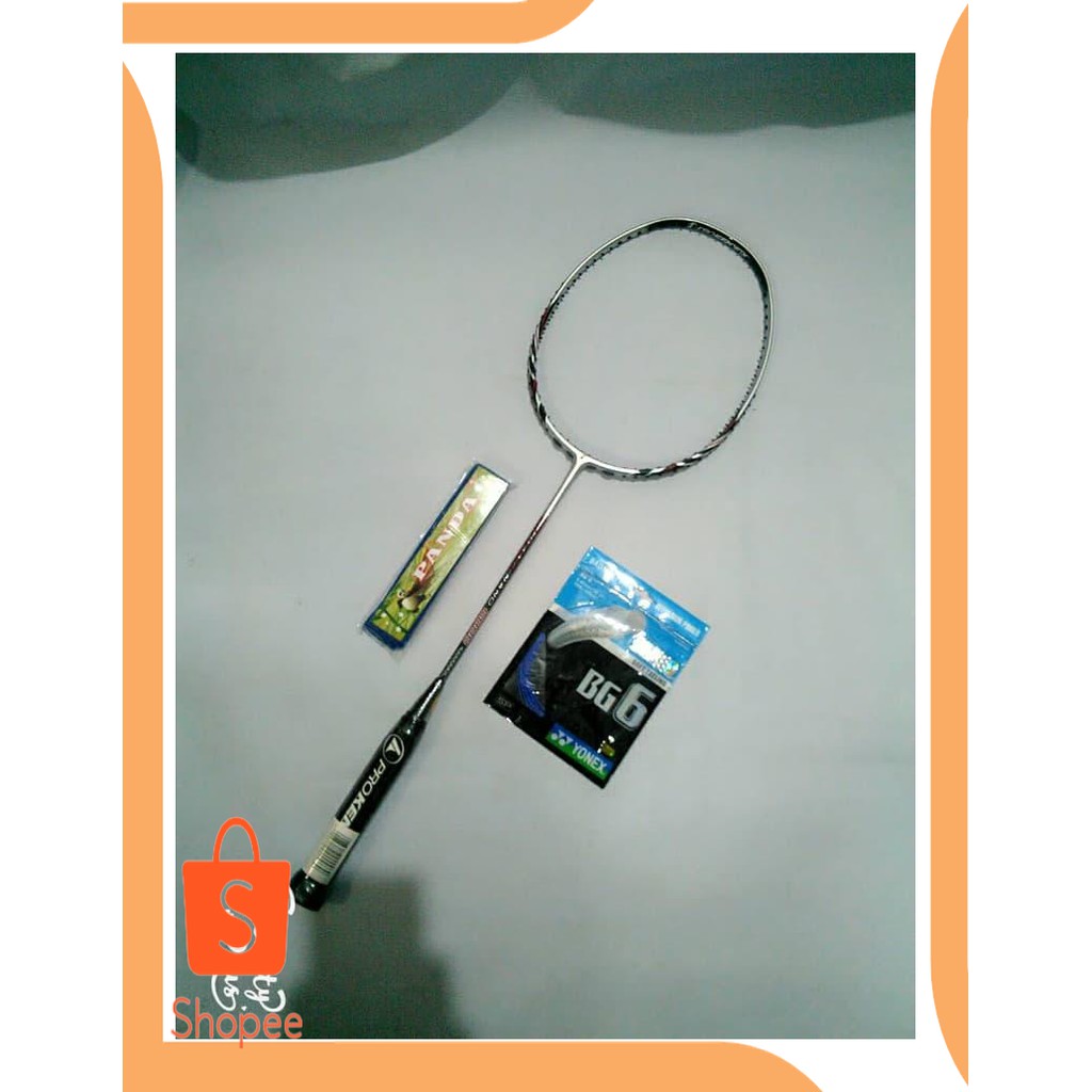 Unik tools n parts Raket Badminton Prokennex Tri-Flex Nano 6888 free senar  Diskon