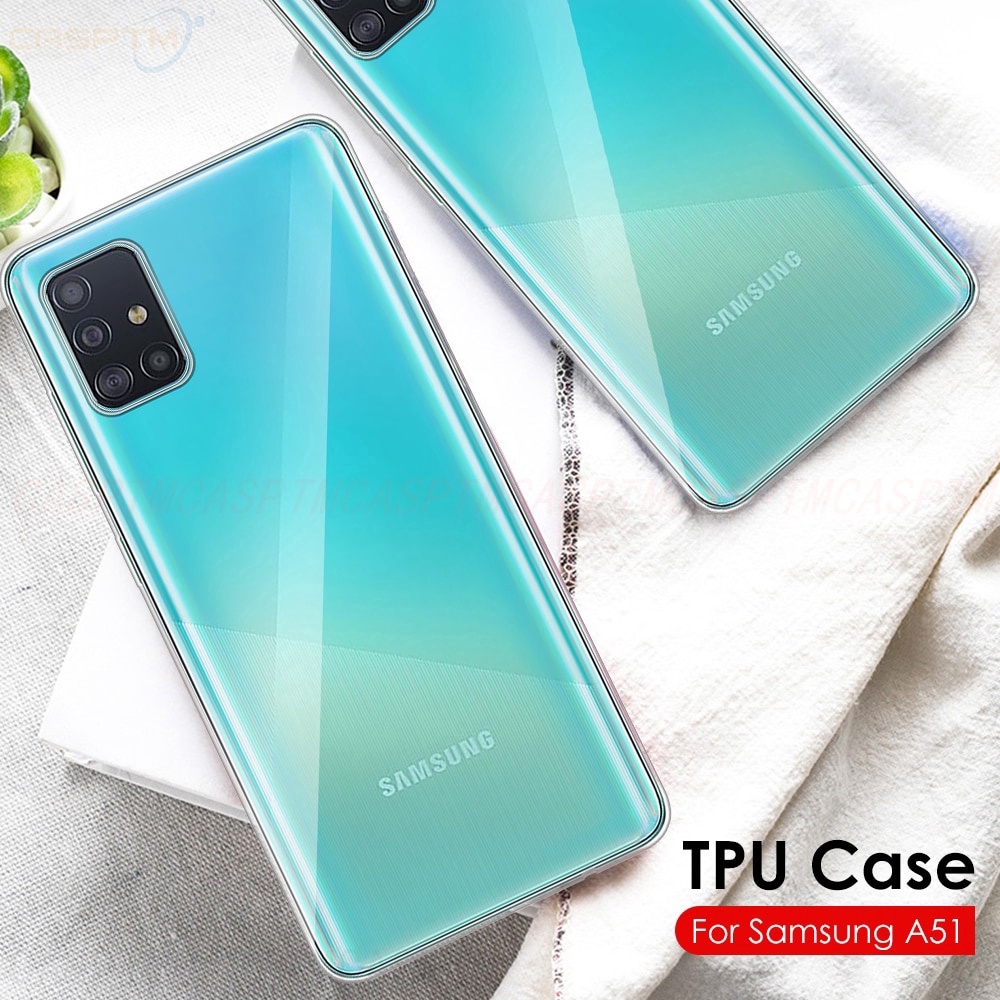 Soft Case TPU Transparan Shockproof untuk Samsung A51 a71