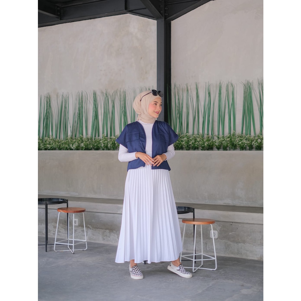 TokoMilkan - Cardigan Outer Crop Wanita LOOFAH CROP TOP | Cardigan Crop Outer Wanita