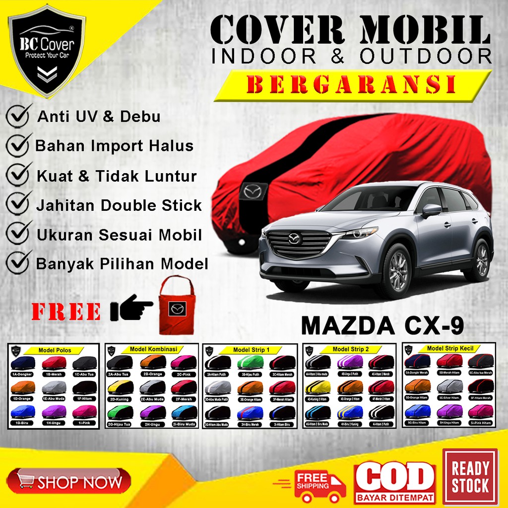 Body Cover Mobil Mazda CX9, Sarung Mobil Mazda CX-9, Tutup Pelindung Jas Mantol Kerudung Selimut Penutup Mantel Mazda CX9 Outdoor