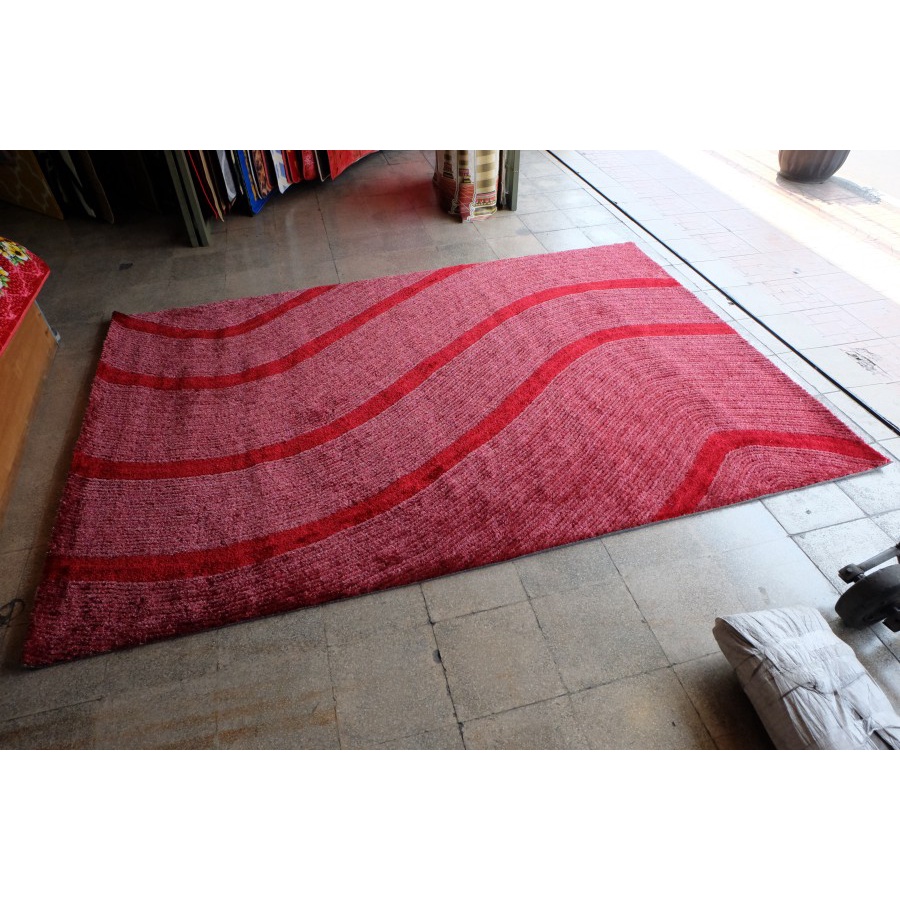 KARPET BULU ALICE SHAGGY 4D RUG 200x300 RED-1