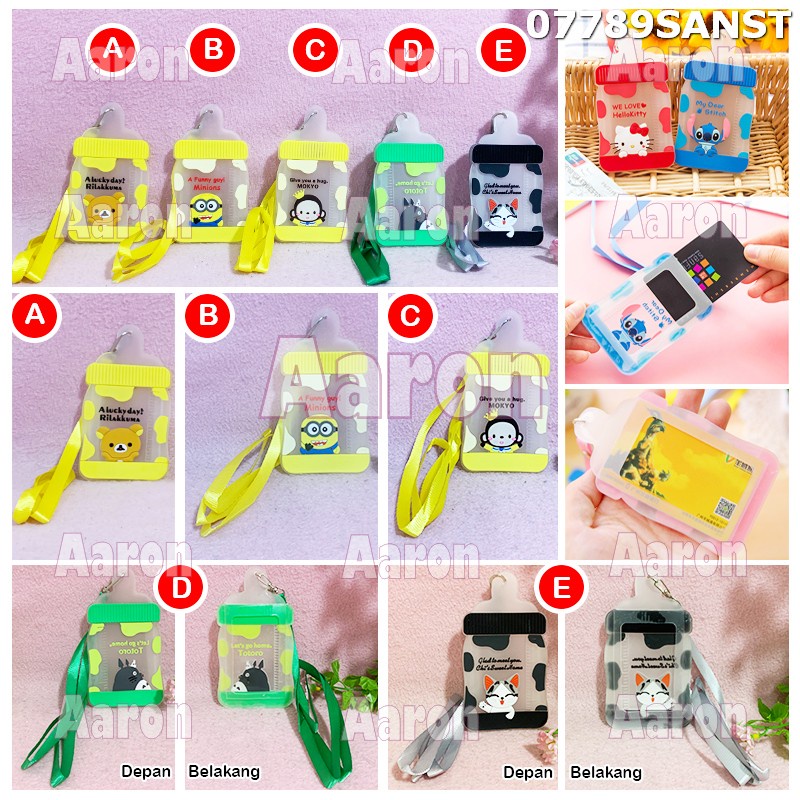 

Name Tag ID Card holder Karakter Rilakkuma Minion Totoro dll 07789