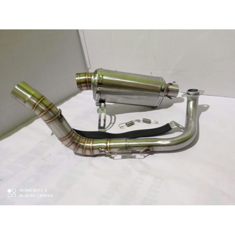 knalpot costum oval Inlet 38 Vario Scoopy Genio Xeon