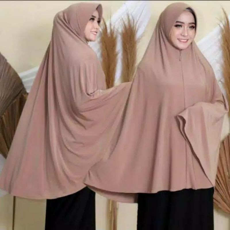 jilbab syar'i jersey/khimar jersey/hijab syar'i/JUMBO POLOS