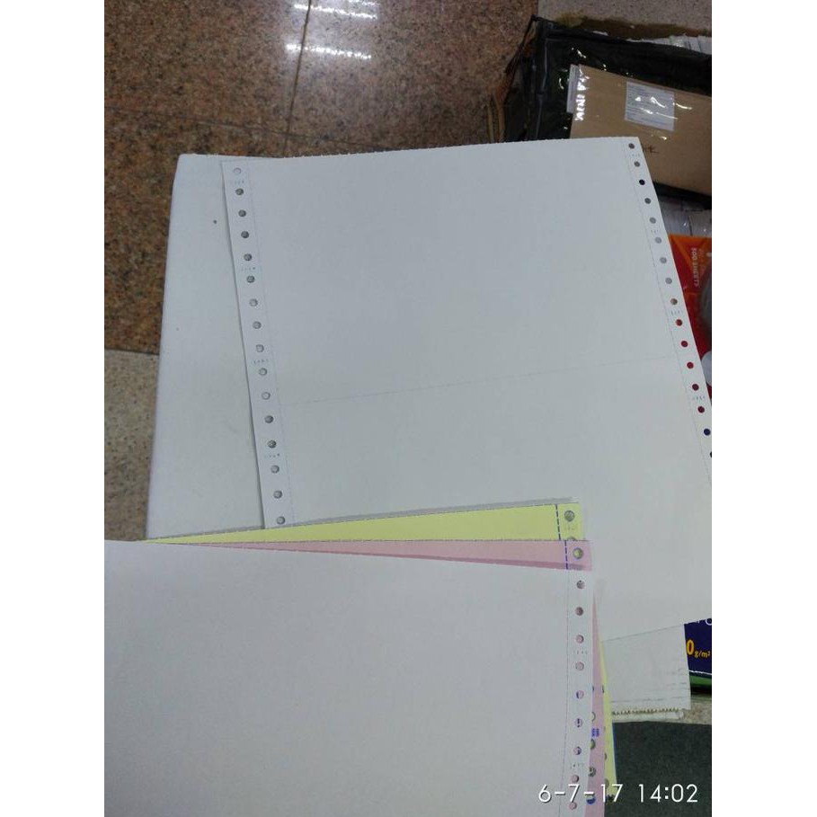 

Kertas continuous form print ncr 3 rangkap ply bagi 2 surat jalan