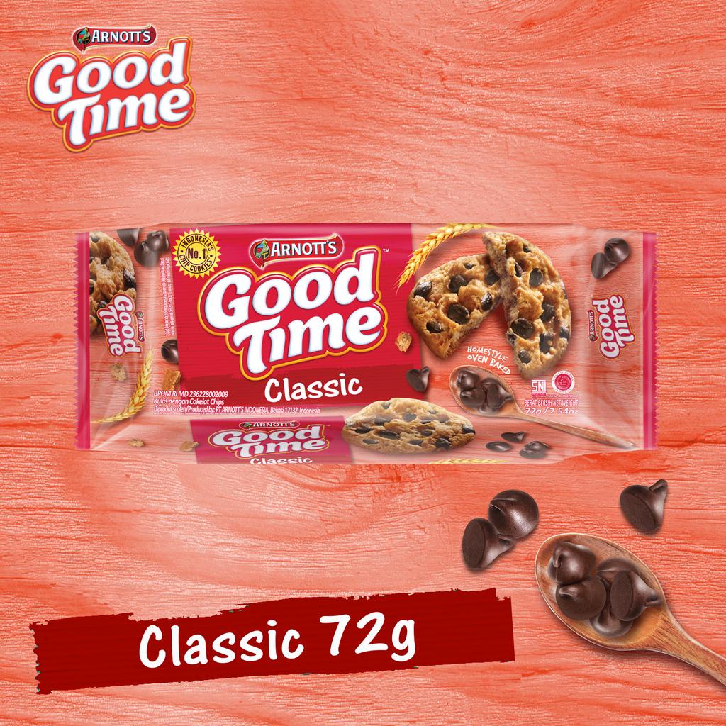 

AJ10 Good Time Classic Chocochips Cookies 72gr