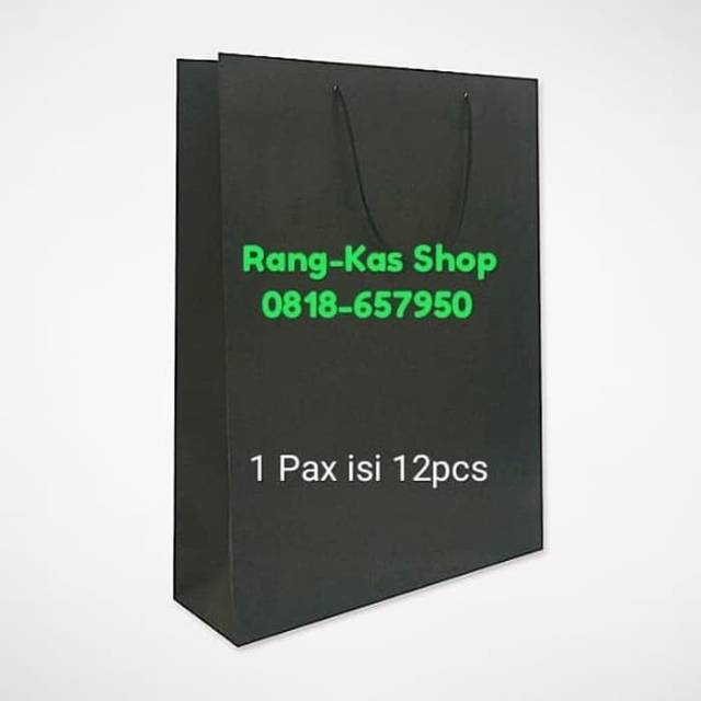 

Paper bag HITAM Buku Mewah