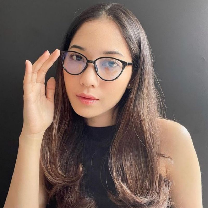 Paket Kacamata Minus dan Normal Antiradiasi CAT EYE