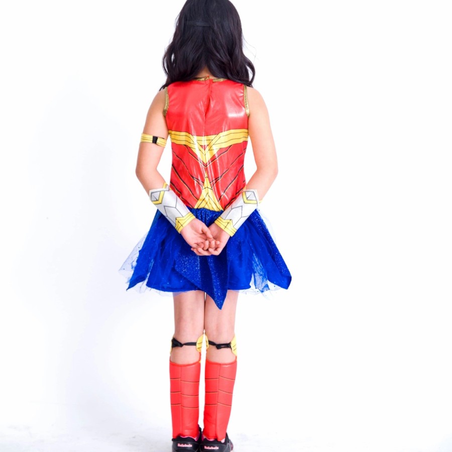 Kostum Anak Wonder Woman Komplit Premium Costume Halloween Cosplay