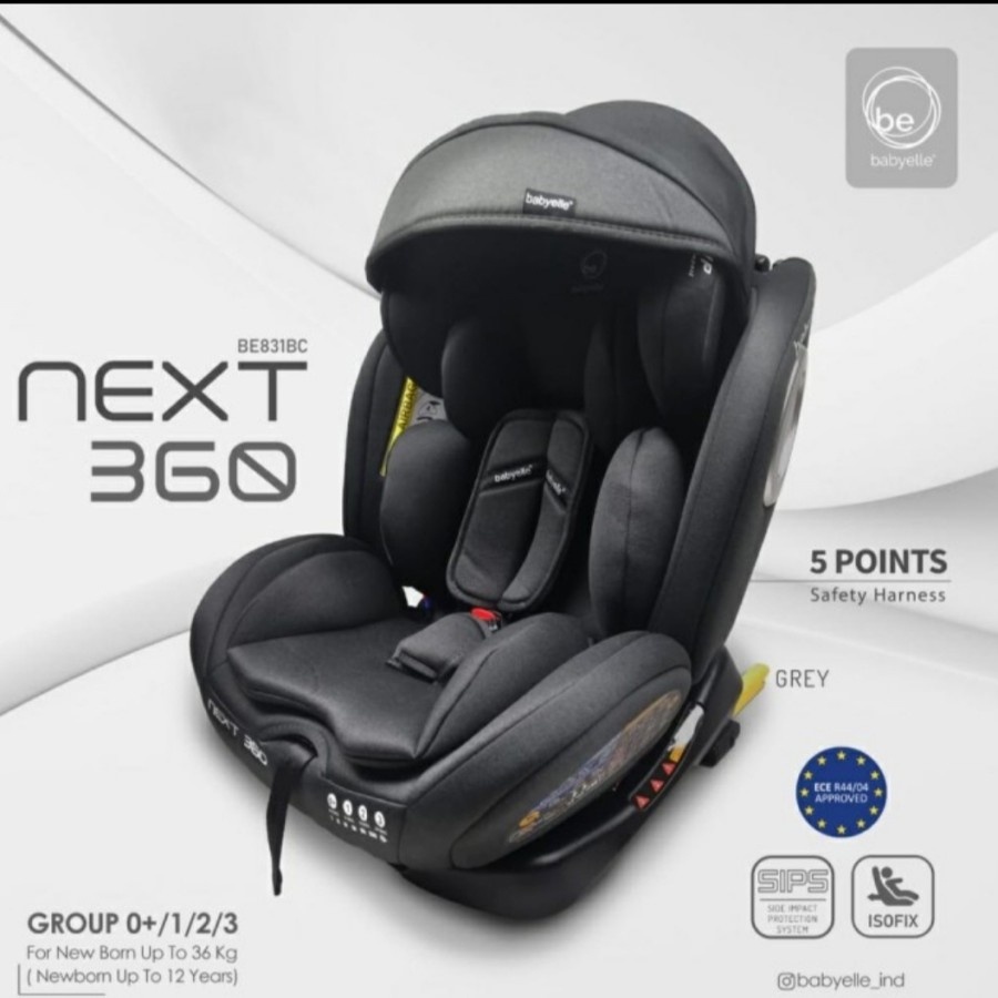 Makassar - Carseat Bayi Babyelle BE-831BC Next 360 ISOFIX / Car Seat Babyelle / Baby Carrier Babyelle