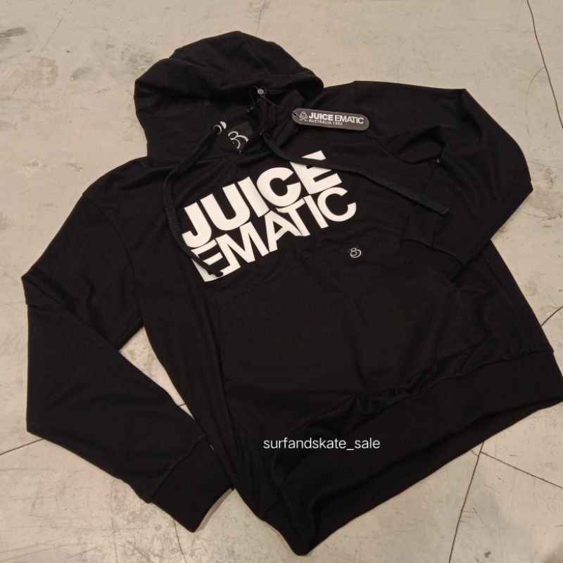 Hoodie Pria Juice Ematic Original Motif Big font Mjmp Greef Black